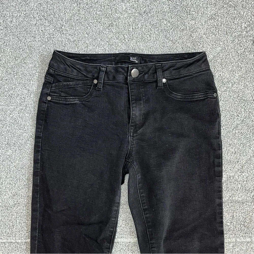 1822 Curvy Contour Ankle Skinny Jeans Womens Size 8 Black Denim